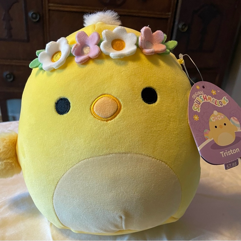 Squishmallows Hippy Chick Floral Crown Easter Gift Boys Girls Baby even Grandma!